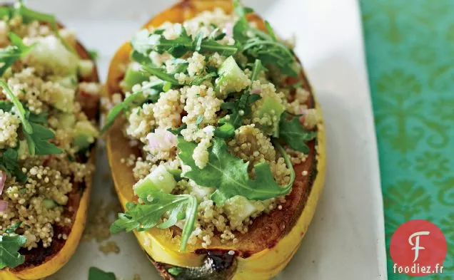 Courge Delicata Rôtie avec Salade de Quinoa