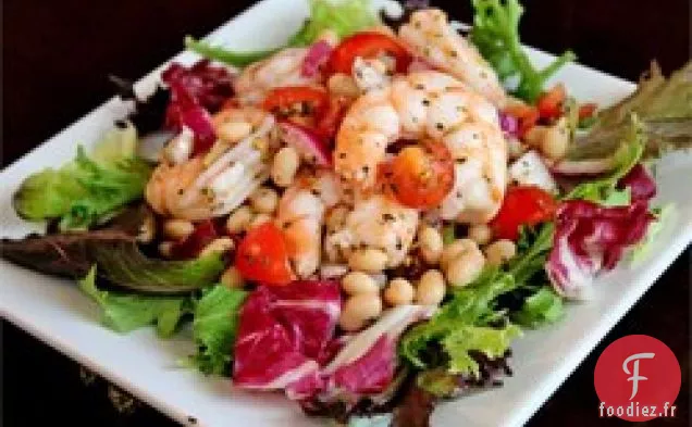 Salade de Crevettes et Haricots Blancs