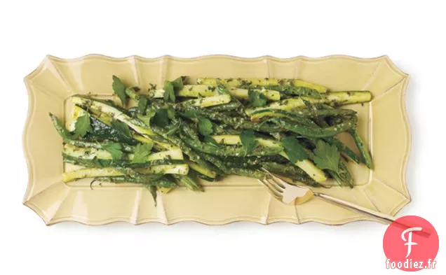 Haricots Verts Et Courgettes Sauce Verte