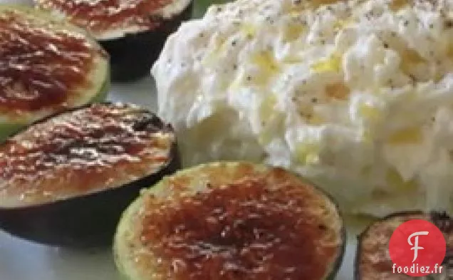 Figue Brûlée au Fromage Burrata