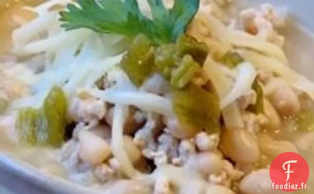 Chili Blanc avec Dinde Moulue