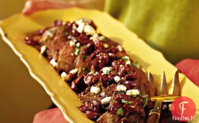 Surlonge Poivrée Sauce Merlot-Cerise et Gorgonzola