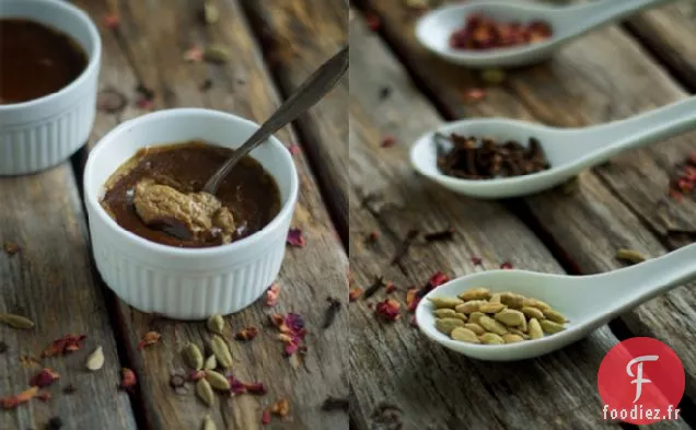 Crème pâtissière à la mélasse épicée au Chai