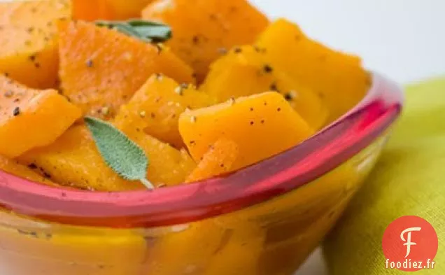 Courge Musquée Rôtie aux Agrumes à la Sauge