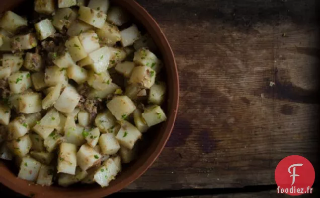 Pommes de terre au Bacon et au Foie
