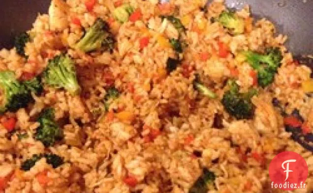 Poulet de Jardin Copieux et Riz