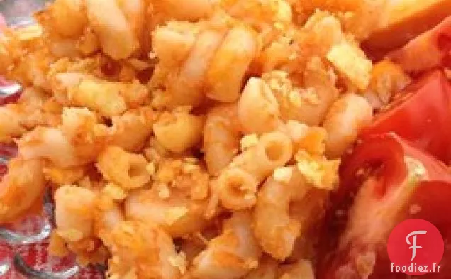 Macaroni au Four et Fromage à la Tomate