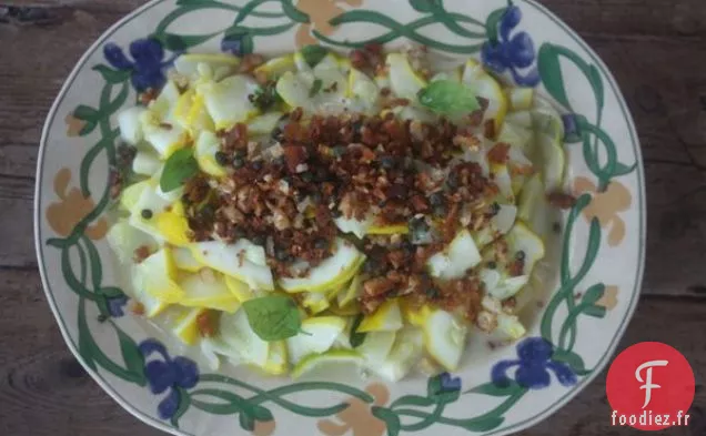 Courge Sautée Aux Câpres - Pangritata Au basilic