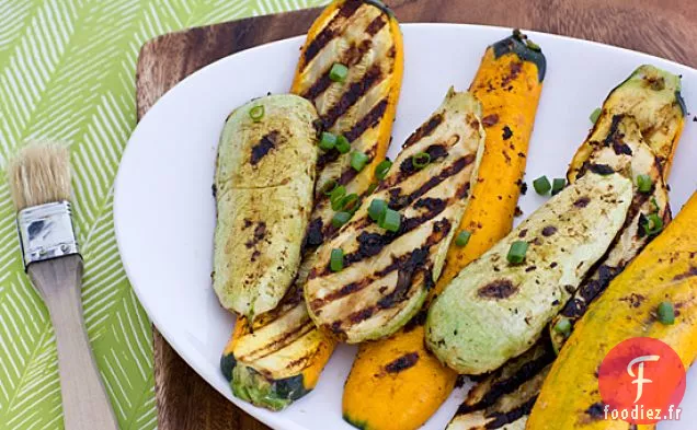 Courge d'Été Grillée marinée au Miso