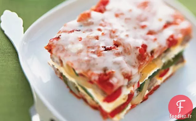 Lasagne à la Saucisse, au Poivron et à l'Oignon