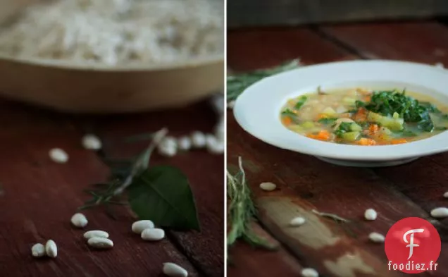 Notre Souper Simple : Soupe de Chou Frisé et de Haricots Blancs