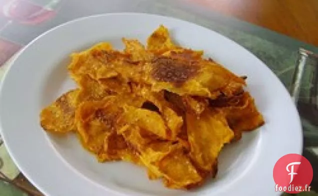 Chips de Patates Douces au Parmesan Fumé