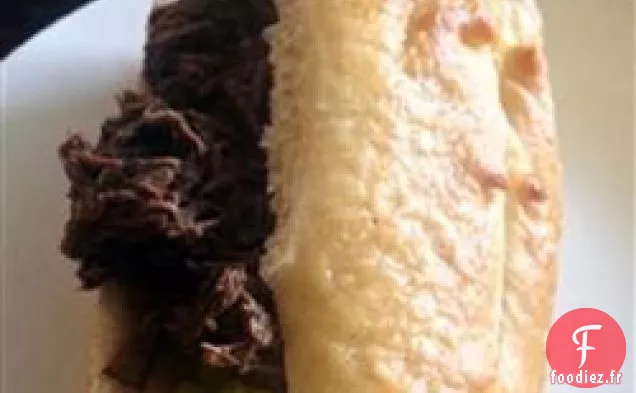 Sandwichs au Bœuf Italien à la Mijoteuse