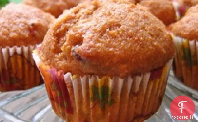 Muffins à la Courge de Blé Entier et Compote de Pommes