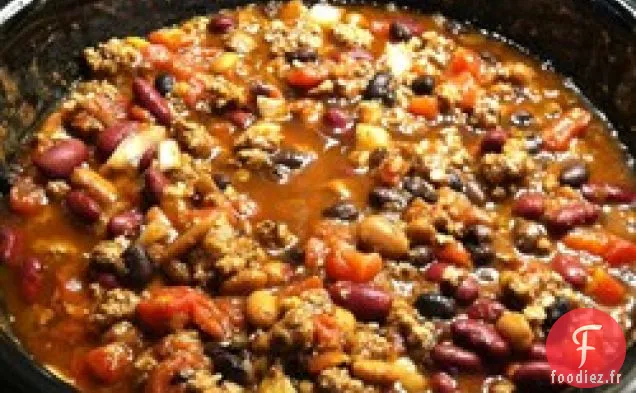 Chili à 3 Haricots mijoteuse