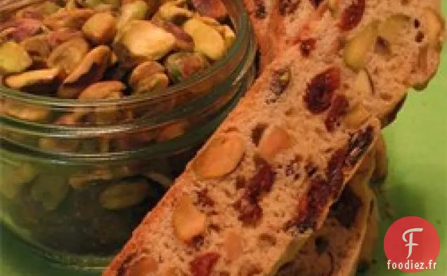 Biscotti Aux Pistaches aux Canneberges