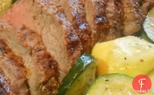Tri-Tip grillé avec Frotter aux herbes de l'Oregon