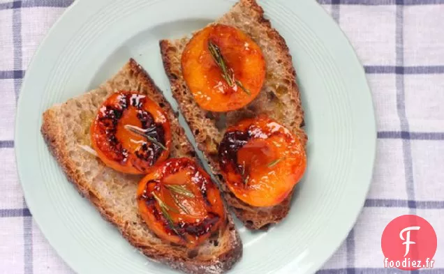 Tartines Abricot et Romarin