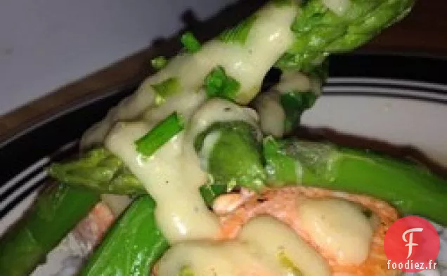 Saumon Rôti Sauce au Vin Blanc