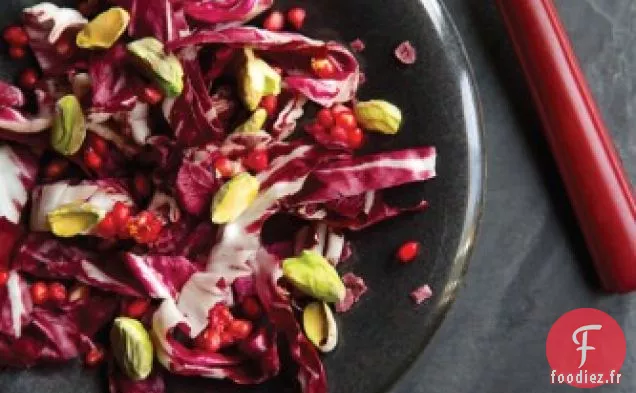 Salade Rouge: Radicchio à la Vinaigrette au Chili à la Grenade