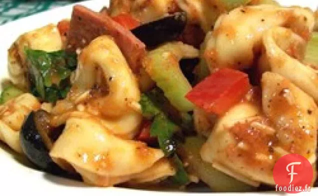 Salade de Tortellinis à la Vinaigrette de Tomates Grillées