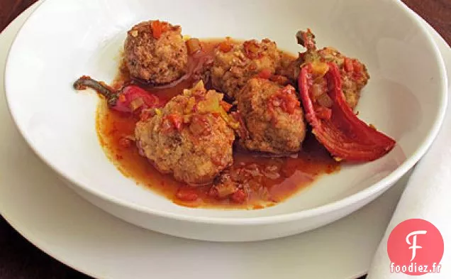 Boulettes de Haricots Rouges à la Sauce Épicée (Polpette di Fagioli Rossi en Salsa Picante)