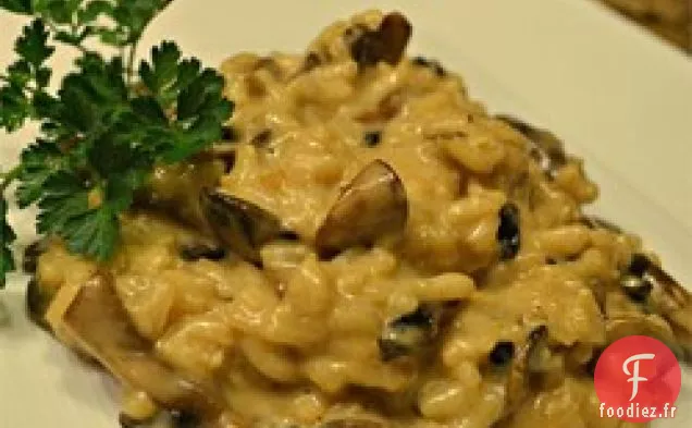 Risotto aux Champignons et Poivrons Portabello