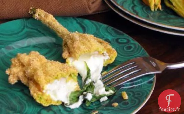 Fleurs de Courge Farcies au Basilic