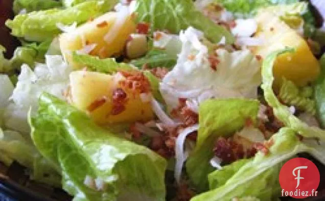 Salade Tropicale à la Vinaigrette à l'Ananas