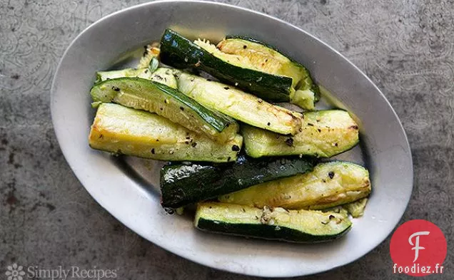 Courgettes Rôties À L'Ail