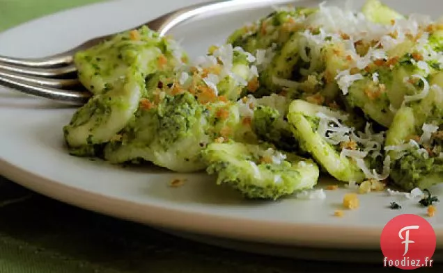 Orecchiette au Broccolini Crémeux et Sauce Rapini
