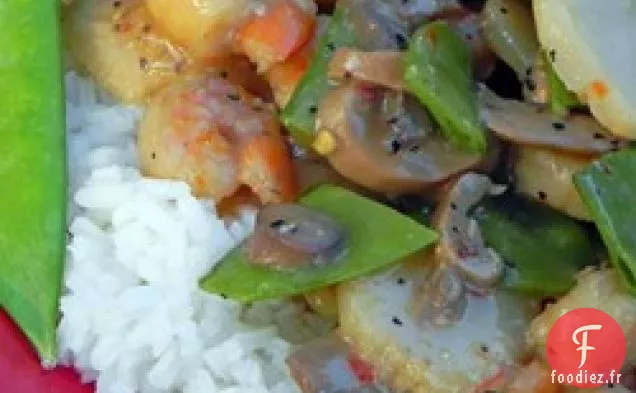 Crevettes Chinoises à emporter à l'ail