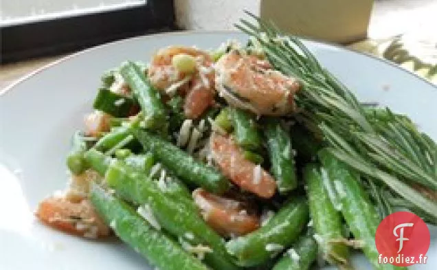 Salade de Crevettes et Haricots Verts pour Amoureux de l'ail