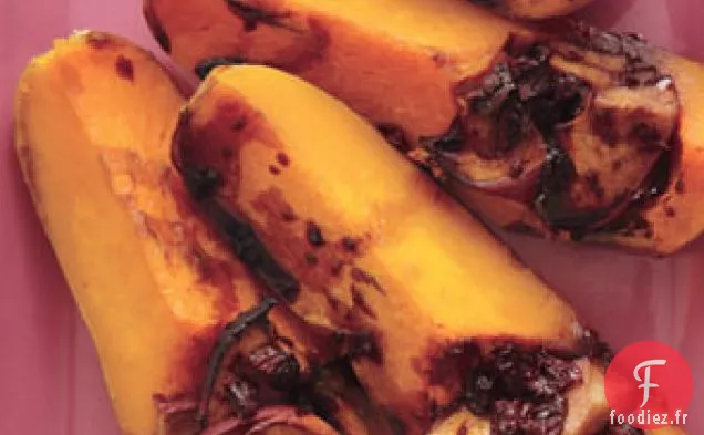 Courge Rôtie À La Sauce Balsamique Et Pommes