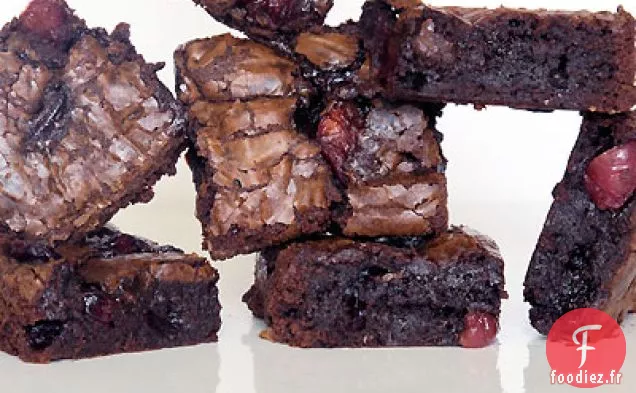 Brownies au Chocolat-Cerise Doux-Amer
