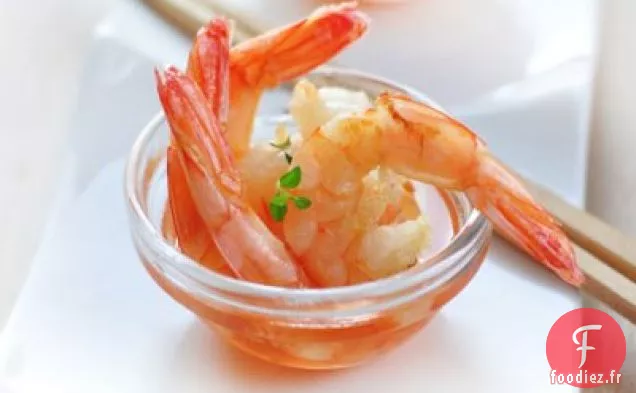 Cocktail de Crevettes Asiatiques Cool et Épicé