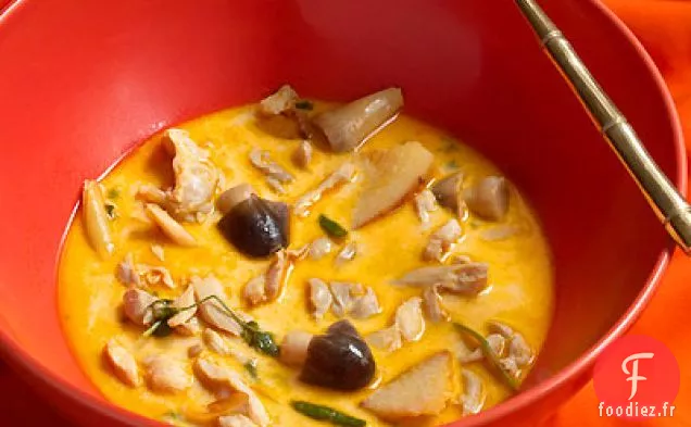 Tom Kha Gai - Soupe de Poulet Thaï dans un Bouillon de Lait de Coco