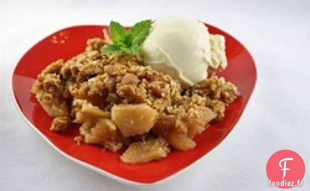 Croustillant aux Pommes avec Garniture d'Avoine
