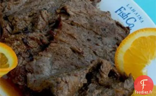 Steak de Bœuf Grillé à l'Orange Sanguine