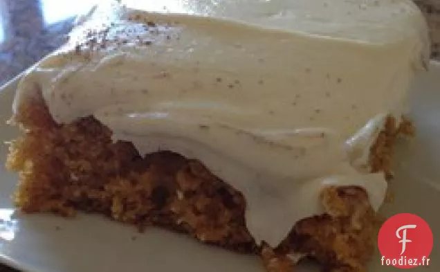 Barres de Citrouille avec Glaçage au Fromage à la Crème