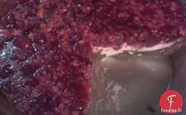 Tarte à la Sauce aux Canneberges Sans Cuisson