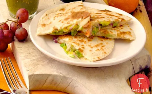 Quesadillas à la Fleur de Courge Parfumée à l'Orange