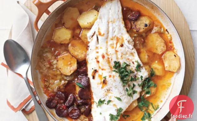 Morue au Four et Chorizo
