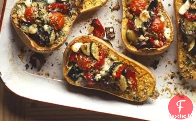 Courge Musquée Rôtie Au Fromage De Chèvre