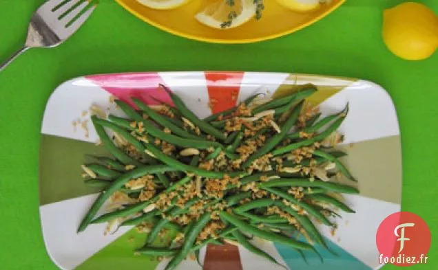 Haricots Verts avec Chapelure Citron-Thym