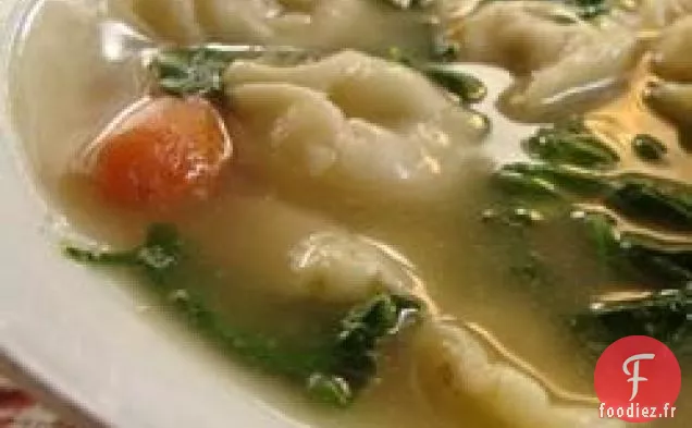 Soupe de Tortellinis aux Épinards