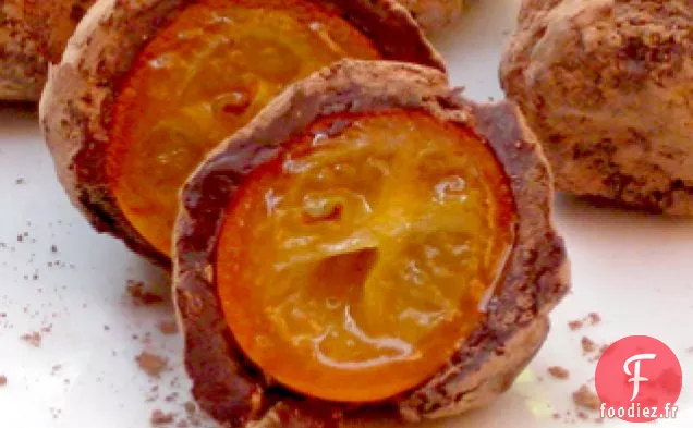 Kumquat Bon-Bons Enrobé De Chocolat