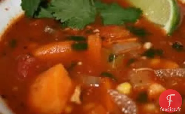 Ragoût de Poulet Épicé et Patate Douce