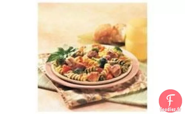 Mélange de Poulet et Pâtes Italiano