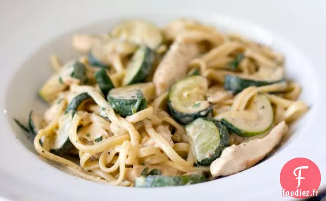 Poulet - courgettes Alfredo